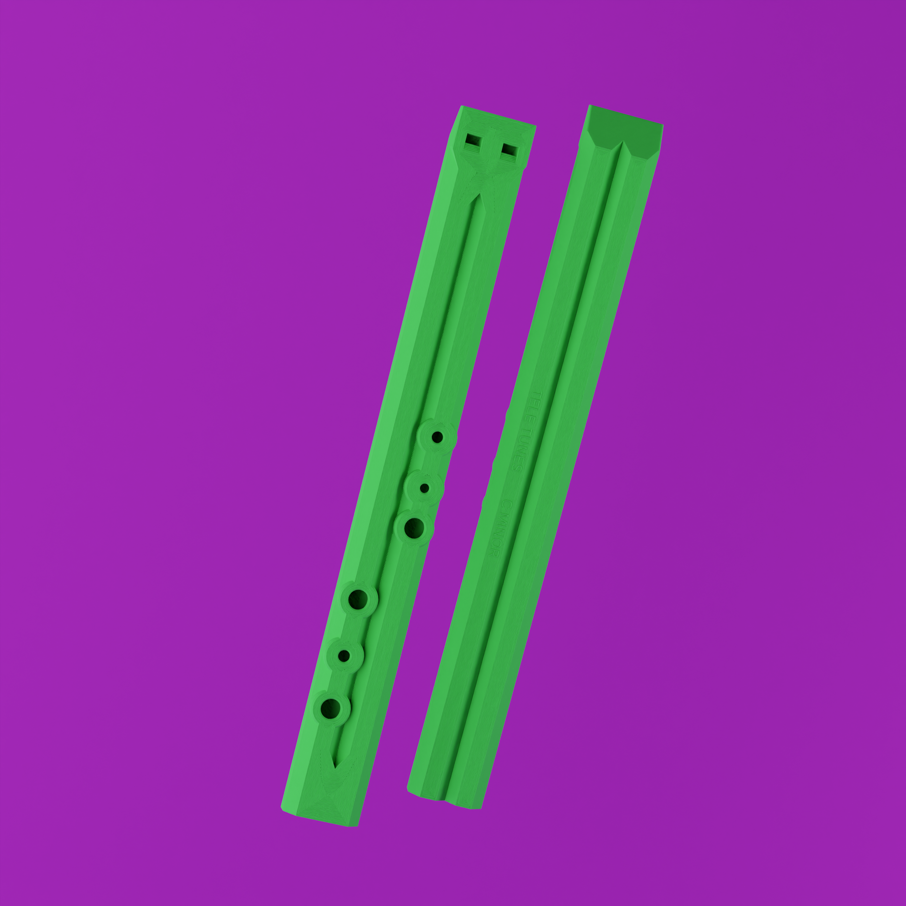 Tele Tunes 3D Printable Collapsible Flute 3d files and stl's