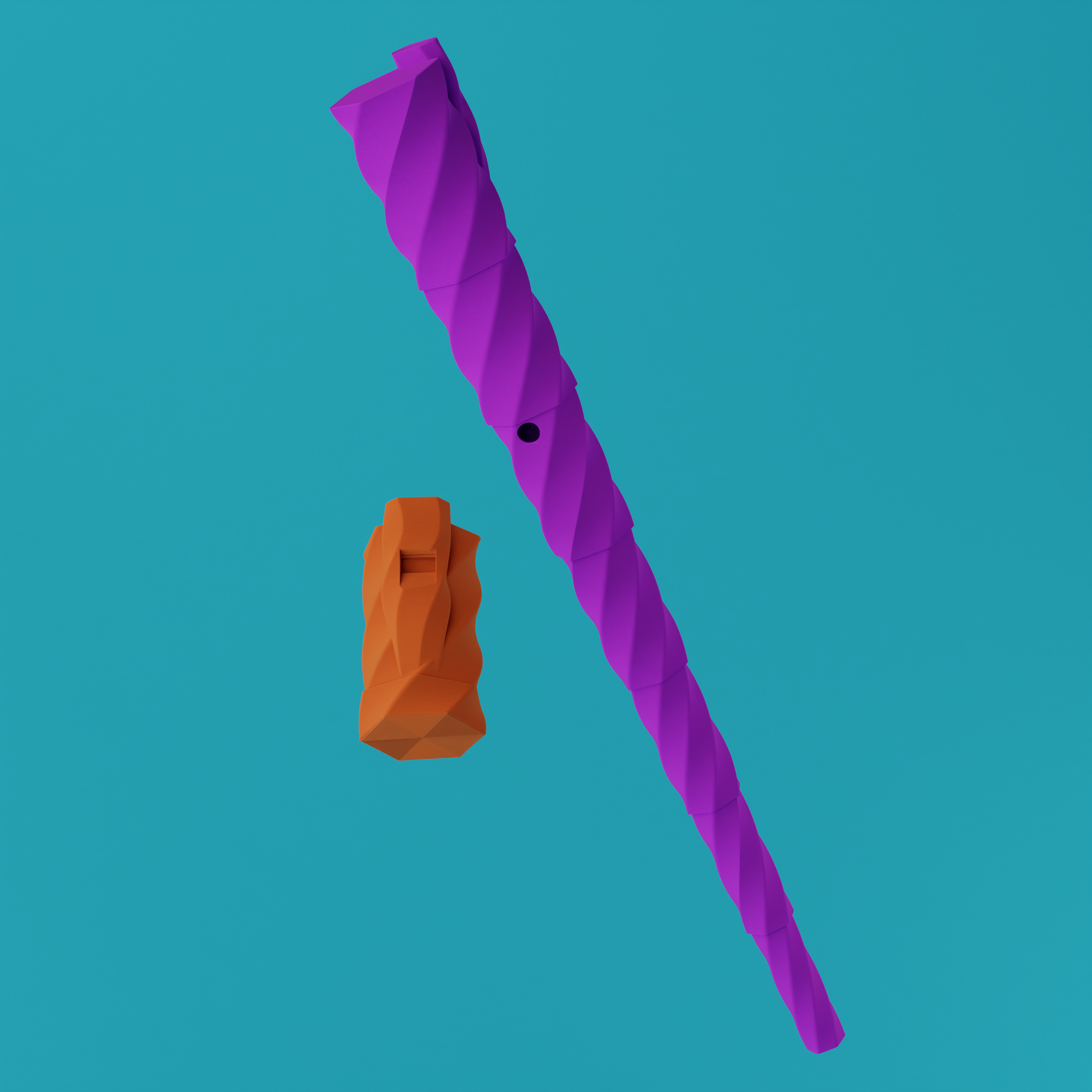 Tele Tunes 3D Printable Collapsible Flute 3d files and stl's