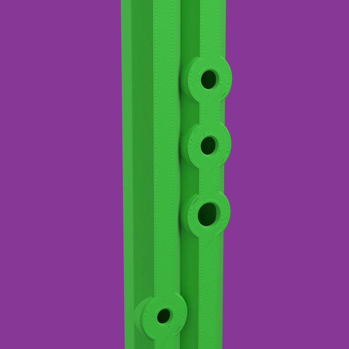 Major Harmonizer printed surface and finger holes