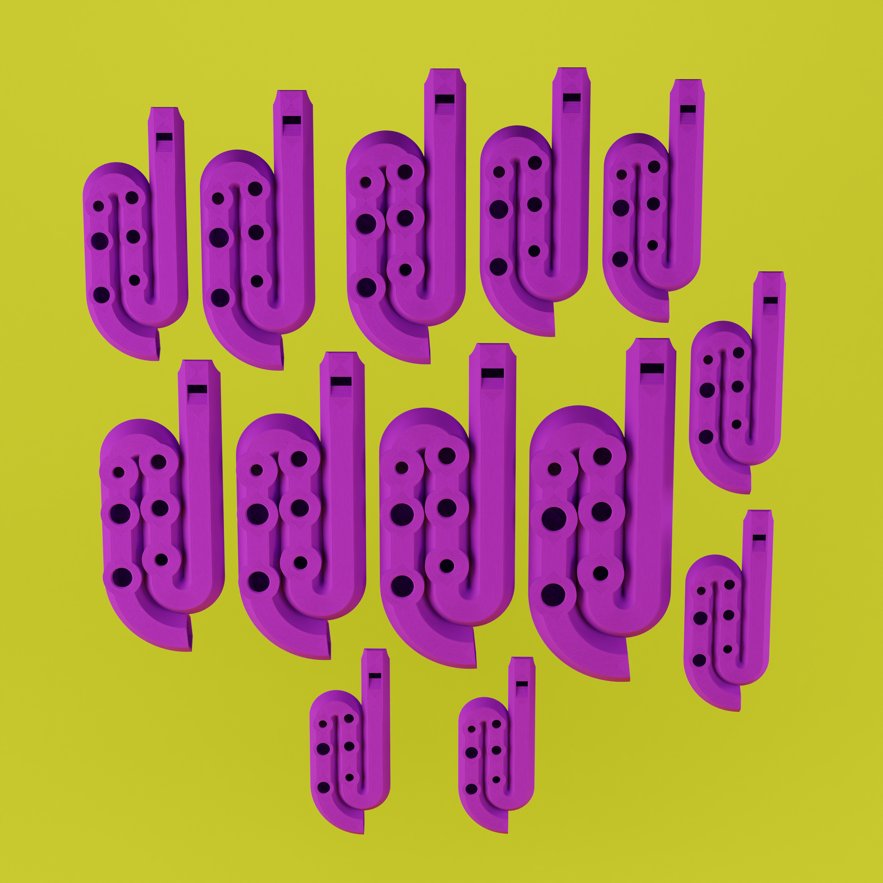 Tele Tunes 3D Printable Collapsible Flute 3d files and stl's