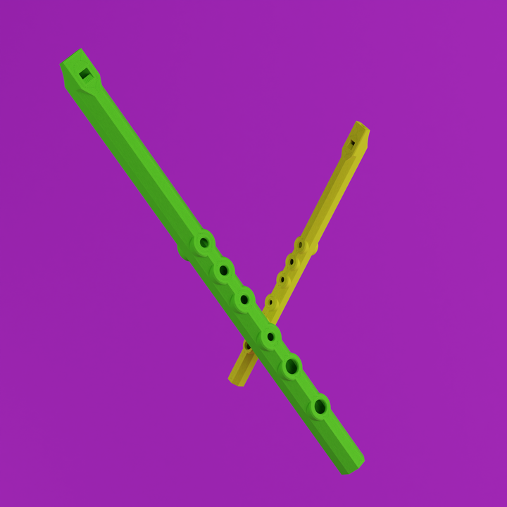 Tele Tunes 3D Printable Collapsible Flute 3d files and stl's – Tele ...