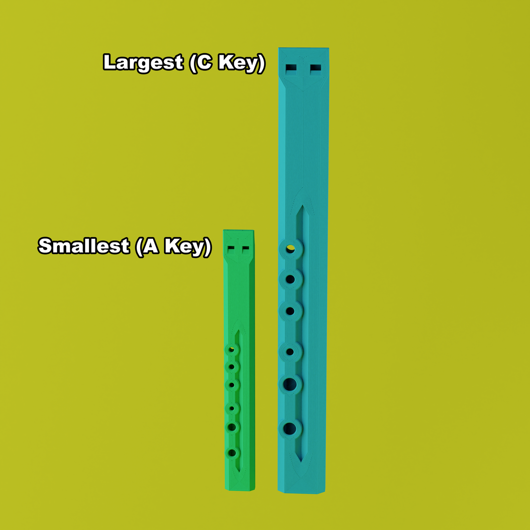 Tele Tunes 3D Printable Collapsible Flute 3d files and stl's